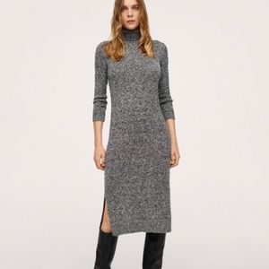 Mango flecked jersey dress